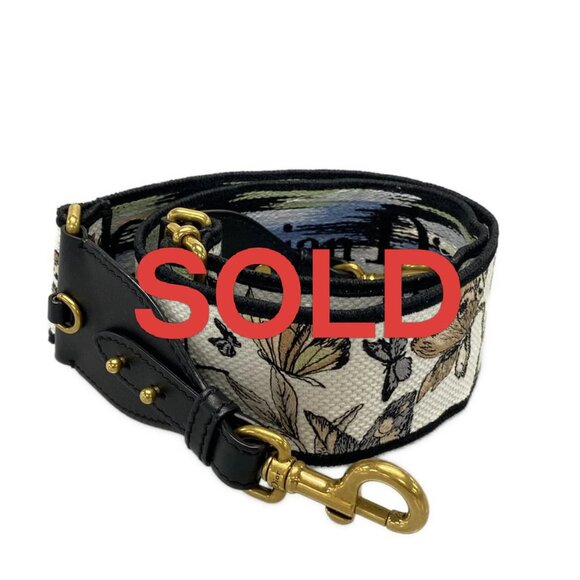 DIOR/ChristianDior - White Black Multi Jacquard Leather 17 772-063025 - Picture 1 of 6